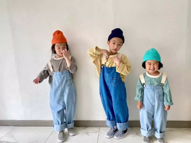 The Grey - Korean Children Fashion - #kidsshorts - Washing Small Stripes Tee - 10