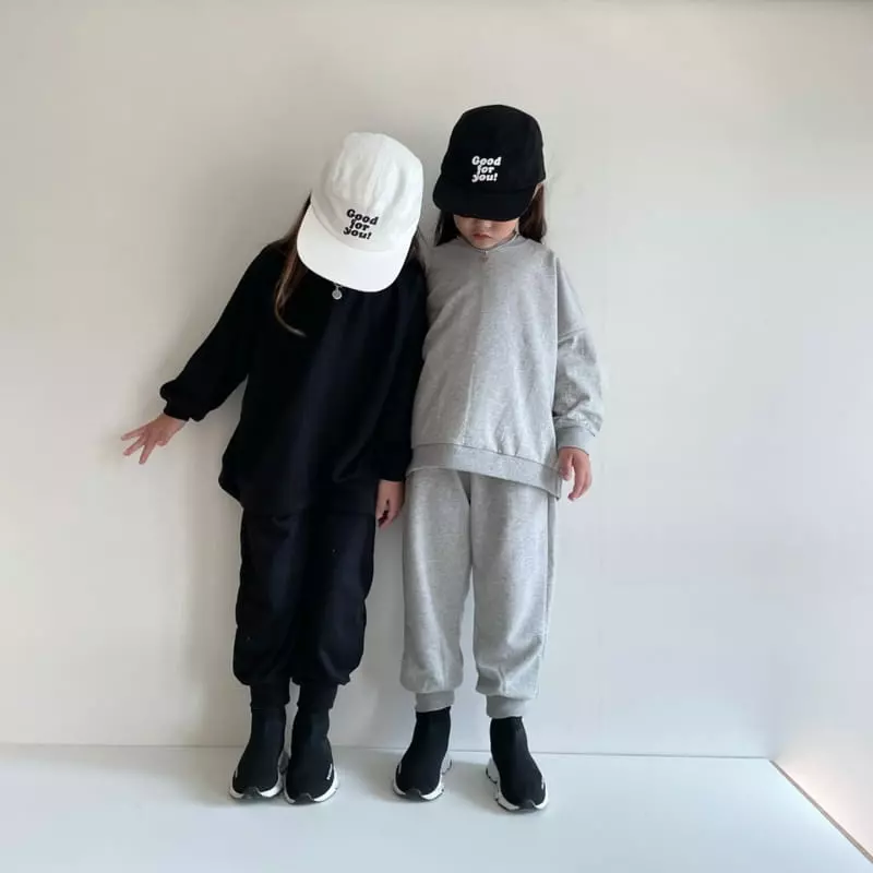 The Grey - Korean Children Fashion - #kidsstore - Muzi Top Bottom Set - 9