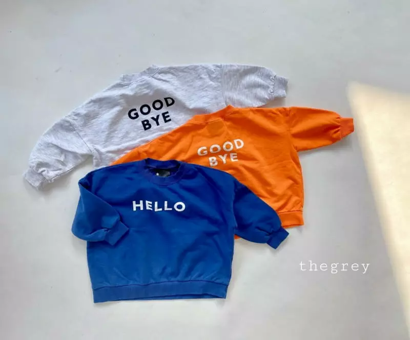 The Grey - Korean Children Fashion - #kidsstore - Hello Bye Sweatshirt - 12