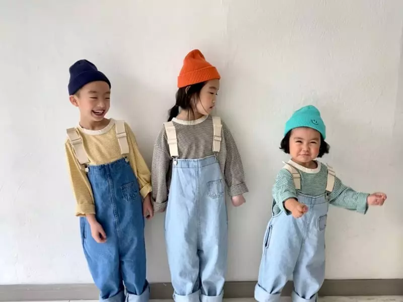 The Grey - Korean Children Fashion - #kidsstore - Washing Small Stripes Tee - 11
