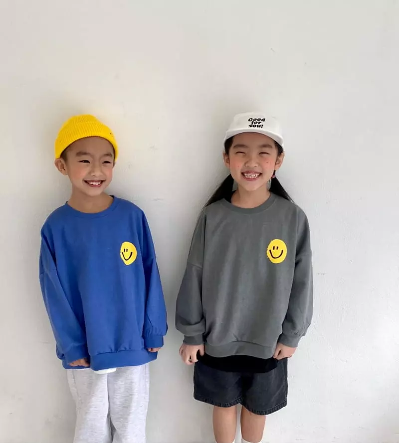 The Grey - Korean Children Fashion - #kidsstore - Smile Sweatshirt - 7