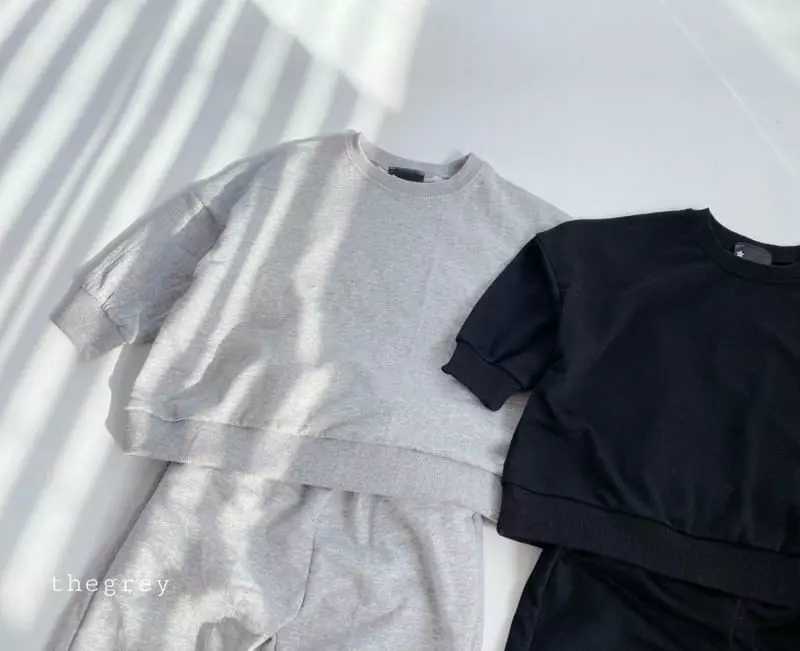 The Grey - Korean Children Fashion - #littlefashionista - Muzi Top Bottom Set - 12