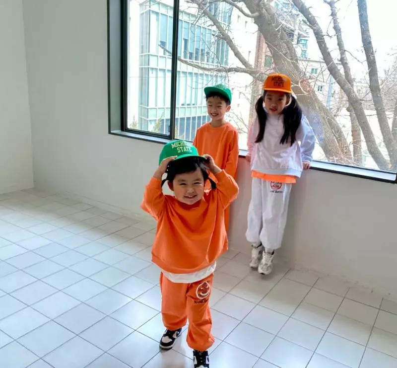 The Grey - Korean Children Fashion - #littlefashionista - Smile Top Bottom Set - 11