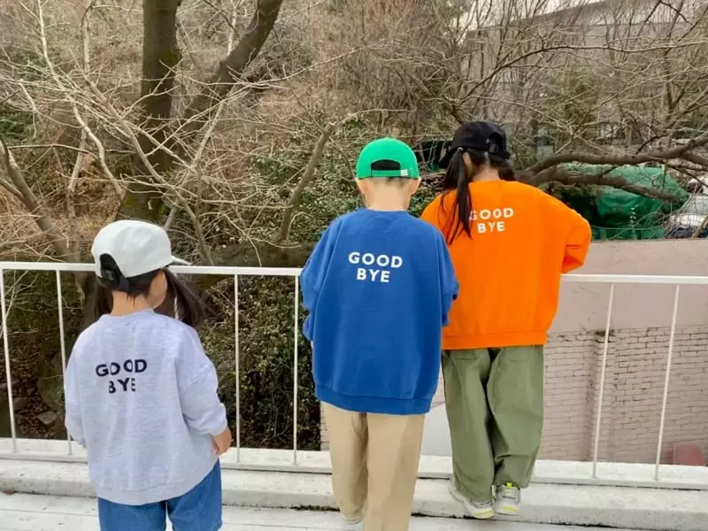 The Grey - Korean Children Fashion - #littlefashionista - Hello Bye Sweatshirt