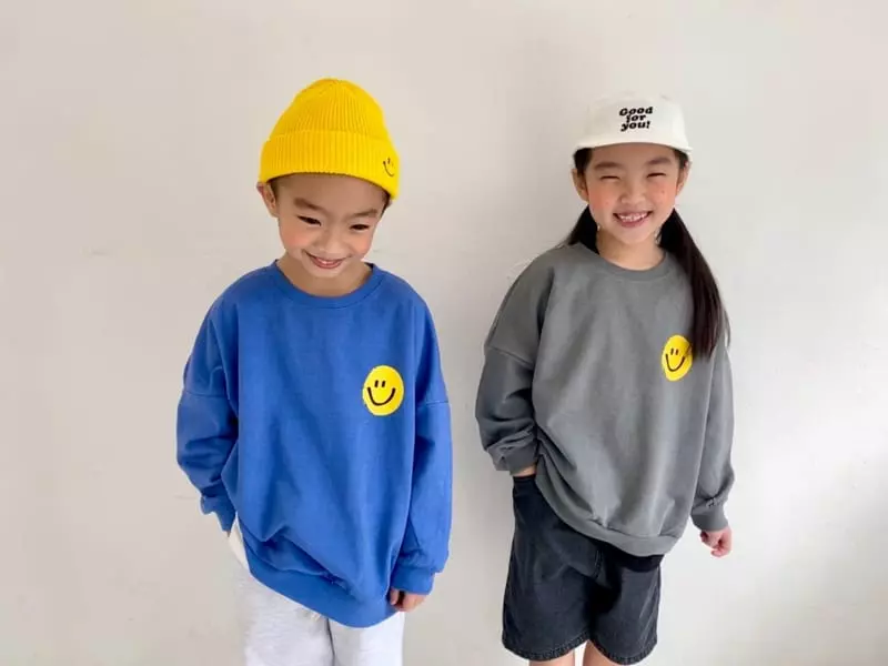 The Grey - Korean Children Fashion - #littlefashionista - Smile Sweatshirt - 10