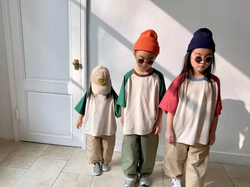 The Grey - Korean Children Fashion - #littlefashionista - Raglan Washing Tee - 8