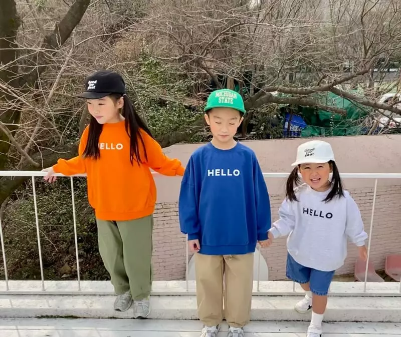 The Grey - Korean Children Fashion - #magicofchildhood - Hello Bye Sweatshirt - 2
