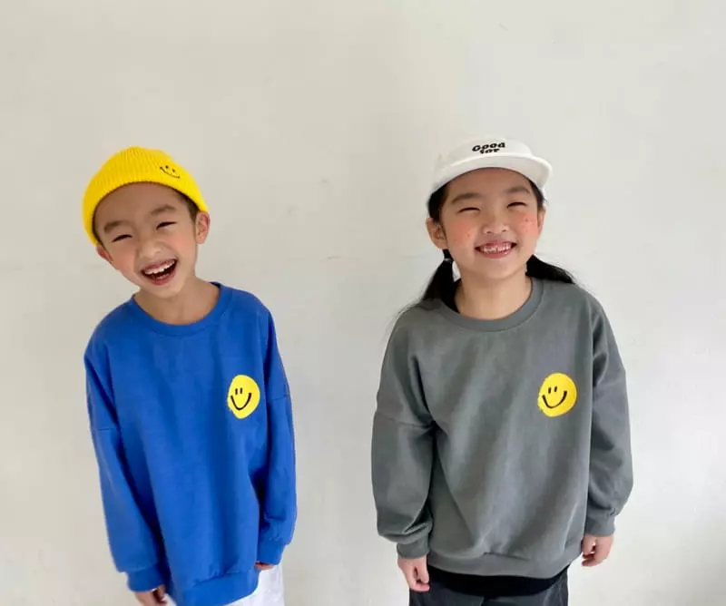 The Grey - Korean Children Fashion - #magicofchildhood - Smile Sweatshirt - 11