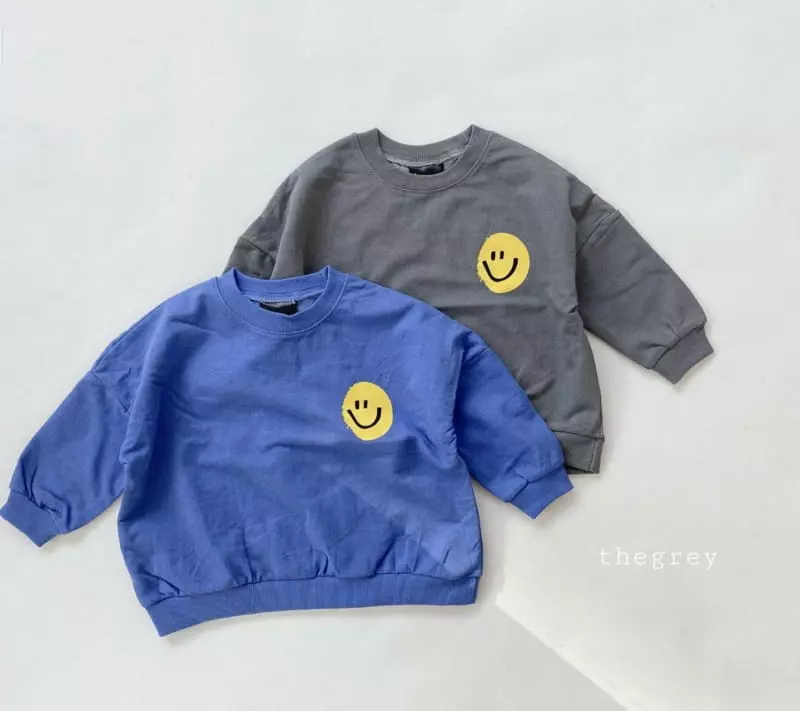 The Grey - Korean Children Fashion - #minifashionista - Smile Sweatshirt - 12