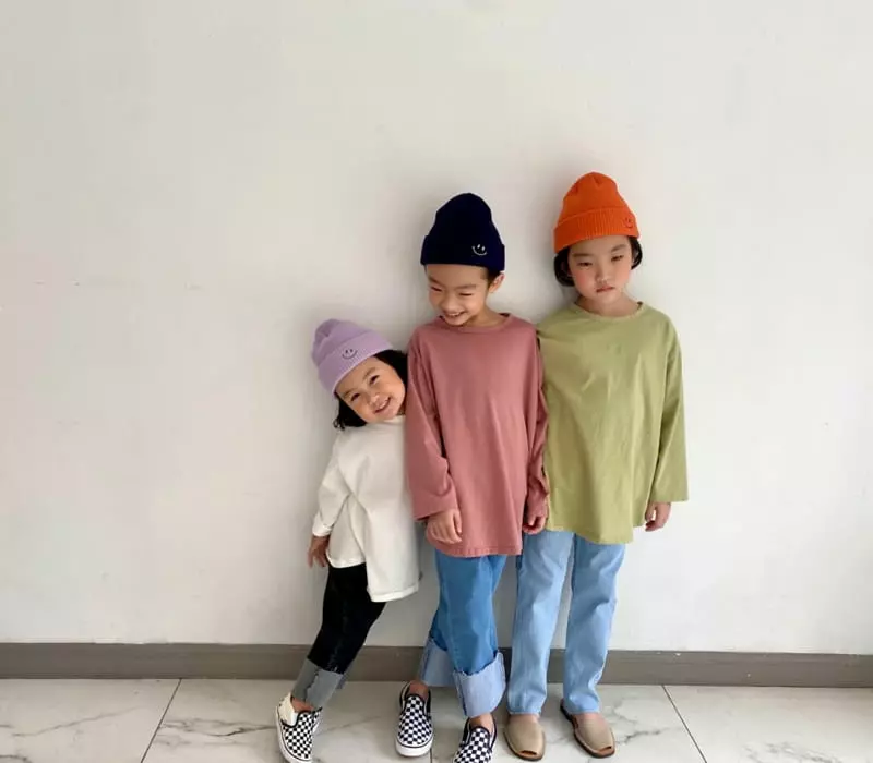 The Grey - Korean Children Fashion - #minifashionista - Washing Loose Tee - 8