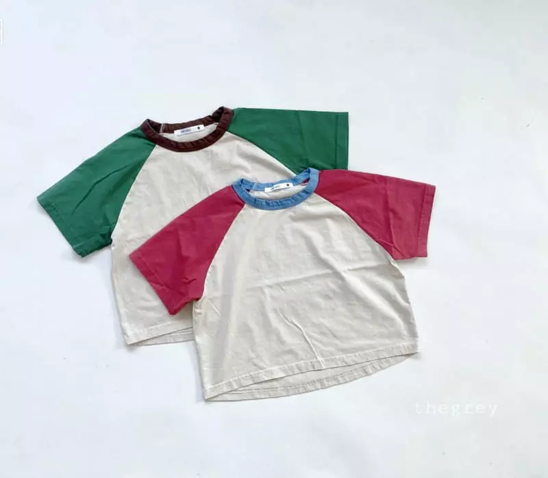 The Grey - Korean Children Fashion - #todddlerfashion - Raglan Washing Tee - 12