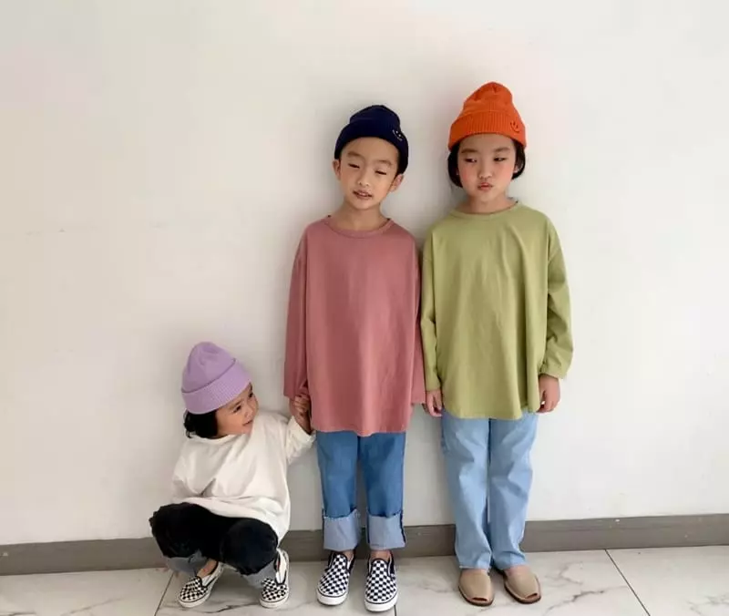 The Grey - Korean Children Fashion - #todddlerfashion - Washing Loose Tee - 10