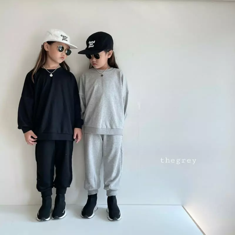The Grey - Korean Children Fashion - #toddlerclothing - Muzi Top Bottom Set