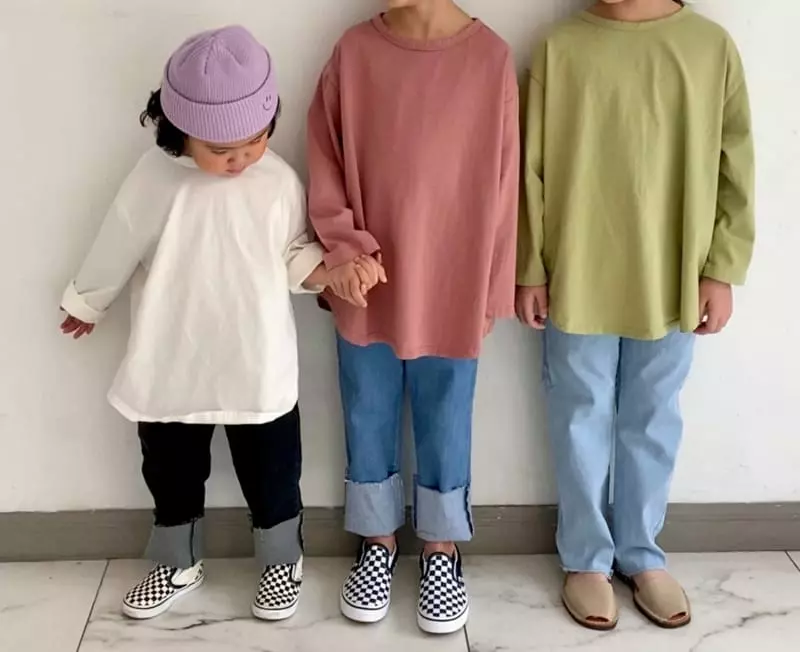 The Grey - Korean Children Fashion - #toddlerclothing - Washing Loose Tee - 11