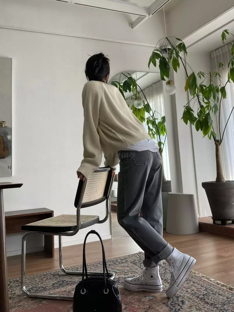 The Nkino - Korean Women Fashion - #momslook - Grey Jean - 3