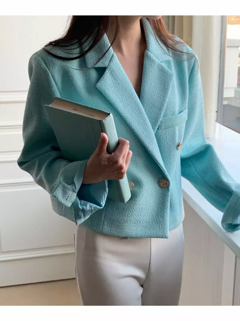 The Nkino - Korean Women Fashion - #restrostyle - Blit Tweed Jacket - 4
