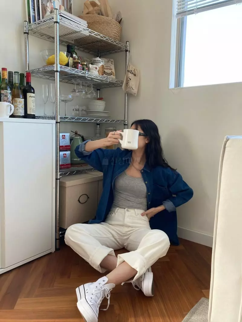 The Nkino - Korean Women Fashion - #thelittlethings - By Denim Shirt - 2