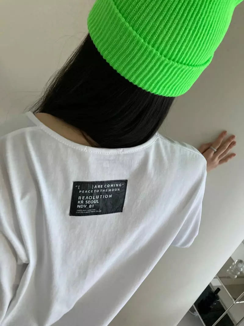The Nkino - Korean Women Fashion - #vintageinspired - Unbalance Patch Tee - 4