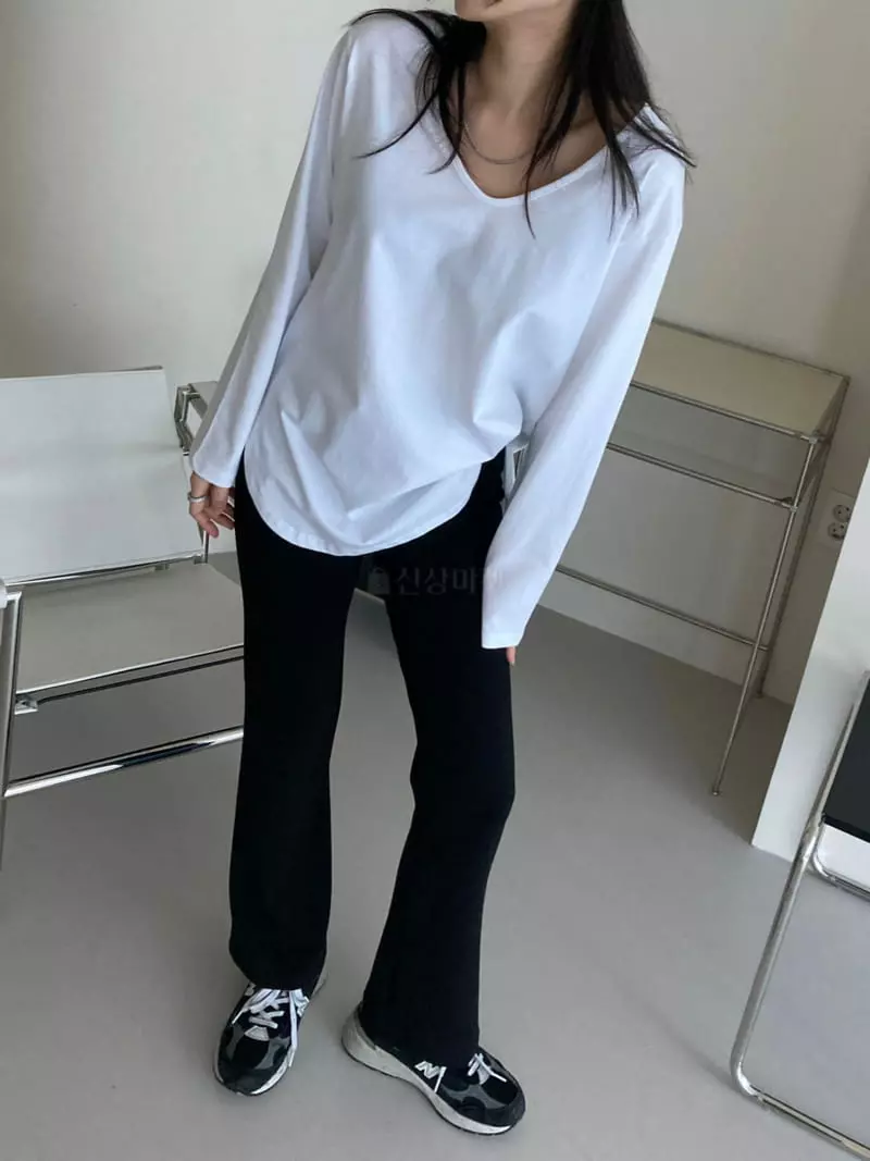 The Nkino - Korean Women Fashion - #womensfashion - Unbalance Patch Tee - 2