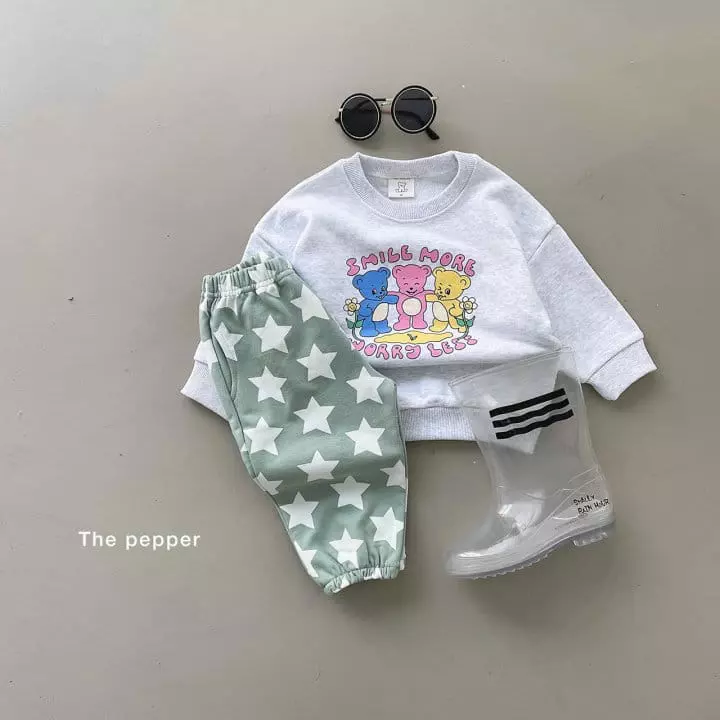 The Pepper - Korean Children Fashion - #childofig - Bear Three Sweatshirt - 6