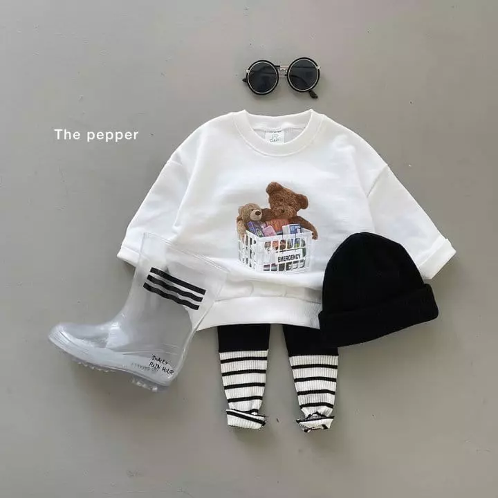 The Pepper - Korean Children Fashion - #childofig - Bear Basket Sweatshirt - 5