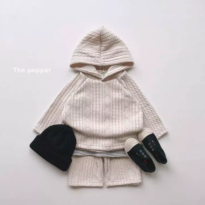 The Pepper - Korean Children Fashion - #childrensboutique - Twist Knit Top Bottom Set - 11