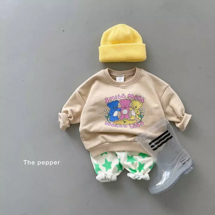 The Pepper - Korean Children Fashion - #childrensboutique - Bear Three Sweatshirt - 7