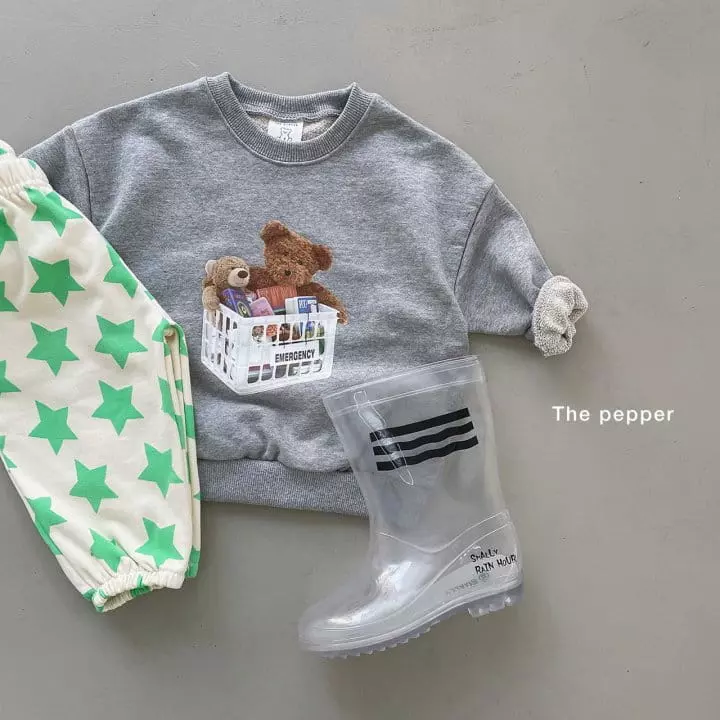 The Pepper - Korean Children Fashion - #designkidswear - Bear Basket Sweatshirt - 7