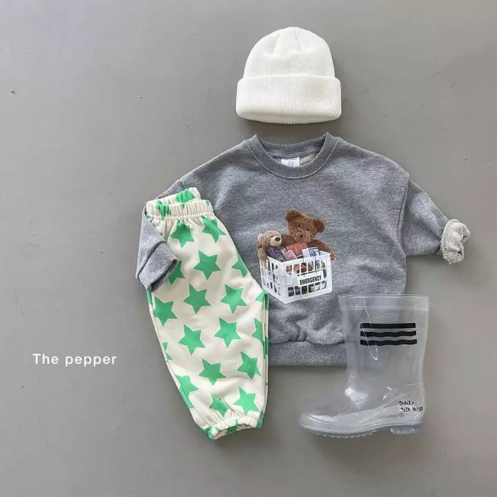 The Pepper - Korean Children Fashion - #discoveringself - Bear Basket Sweatshirt - 8