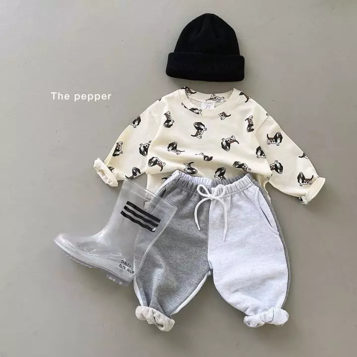 The Pepper - Korean Children Fashion - #kidsshorts - Puppy Basic Tee - 9