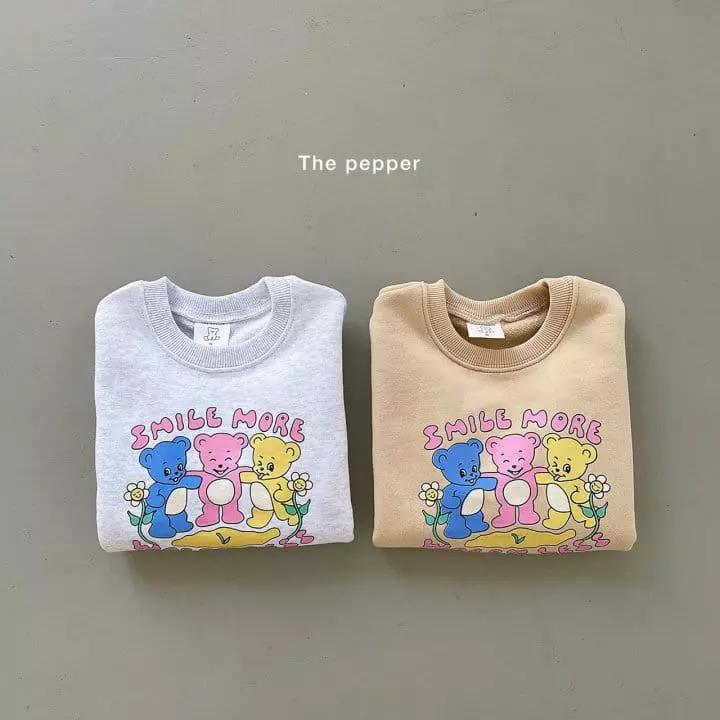The Pepper - Korean Children Fashion - #minifashionista - Bear Three Sweatshirt