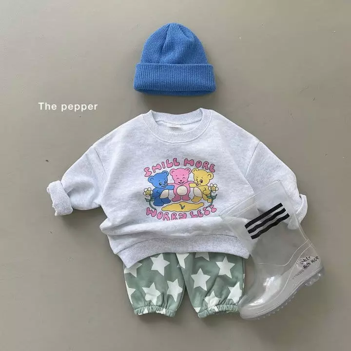 The Pepper - Korean Children Fashion - #prettylittlegirls - Bear Three Sweatshirt - 2