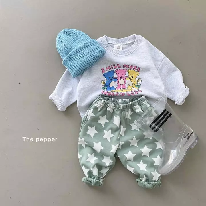 The Pepper - Korean Children Fashion - #stylishchildhood - Bear Three Sweatshirt - 5