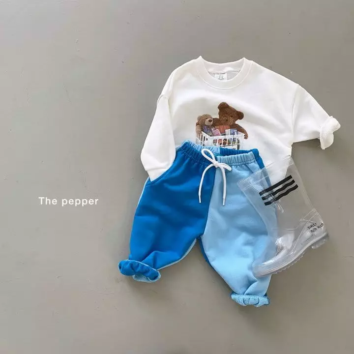 The Pepper - Korean Children Fashion - #todddlerfashion - Bear Basket Sweatshirt - 2