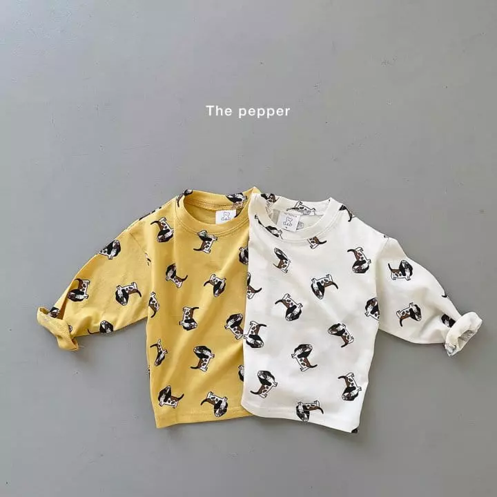 The Pepper - Korean Children Fashion - #todddlerfashion - Puppy Basic Tee