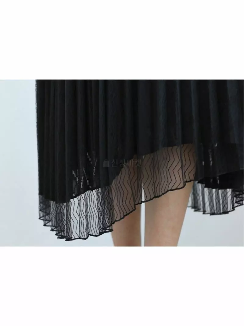 Theany - Korean Women Fashion - #momslook - Sha Pleats Skirt