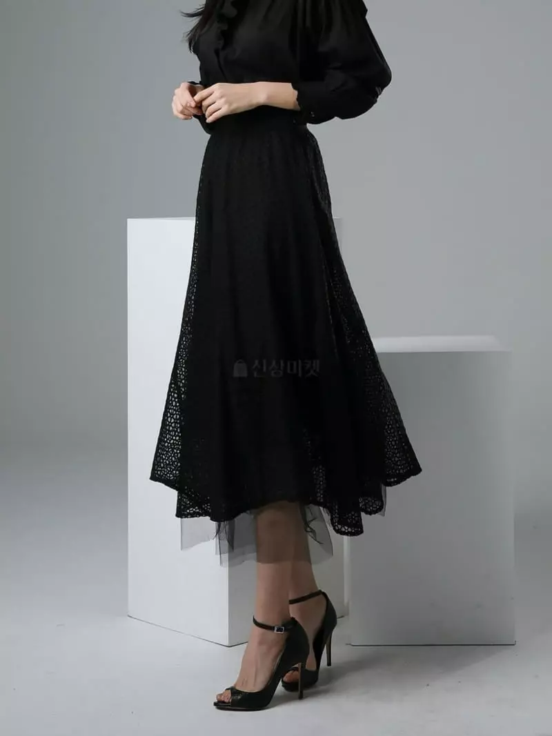 Theany - Korean Women Fashion - #momslook - Lace Skirt - 2