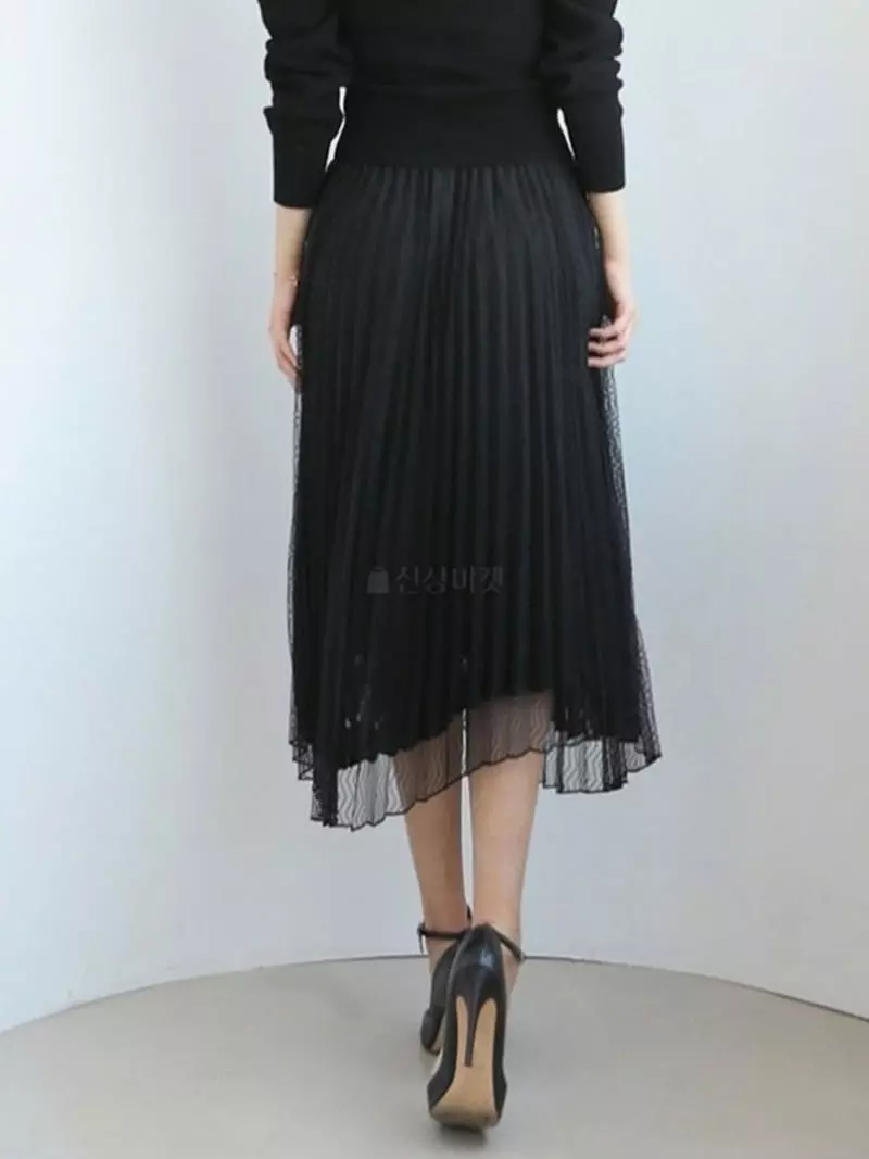 Theany - Korean Women Fashion - #vintageinspired - Sha Pleats Skirt - 4