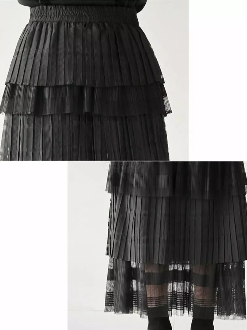 Theany - Korean Women Fashion - #vintagekidsstyle - Tier Skirt - 3