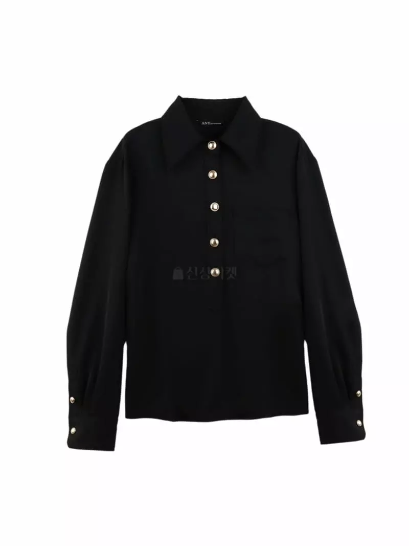 Theany - Korean Women Fashion - #momslook - Triple Stitch Pocket Shirt - 4