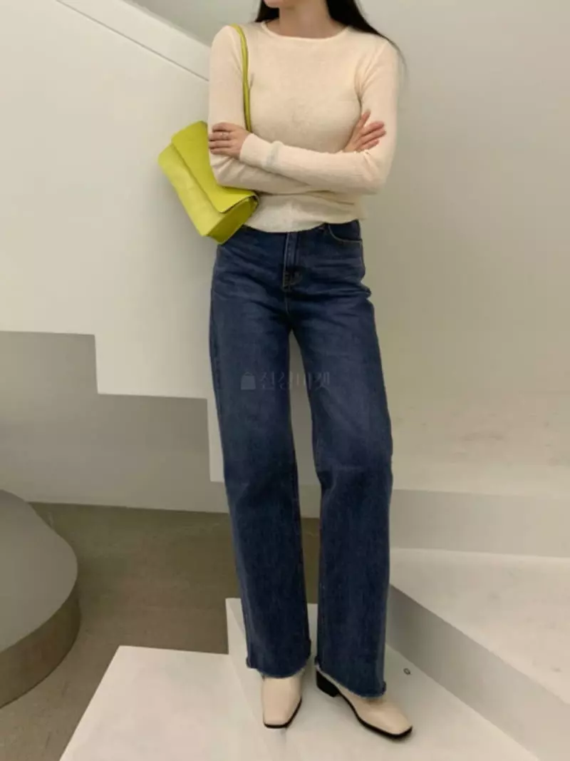 Thecamel - Korean Women Fashion - #momslook - Kid Knit Tee