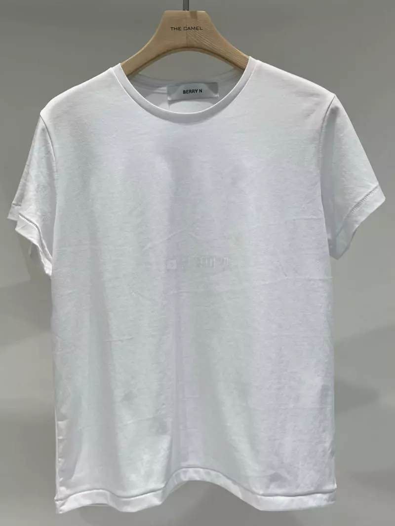Thecamel - Korean Women Fashion - #momslook - Silket Simple Tee - 3