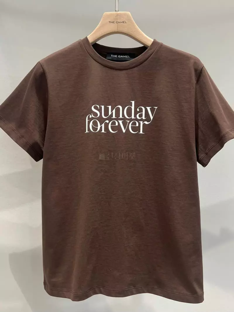 Thecamel - Korean Women Fashion - #momslook - Sunday Tee - 3