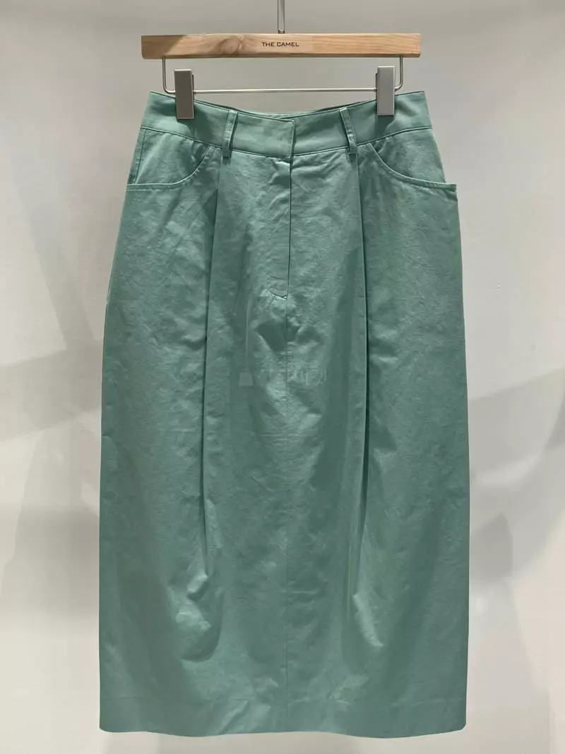 Thecamel - Korean Women Fashion - #restrostyle - Over Pocket Skirt - 2