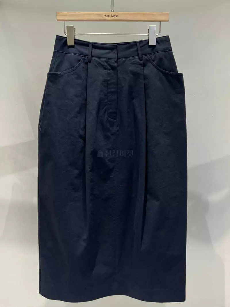 Thecamel - Korean Women Fashion - #romanticstyle - Over Pocket Skirt - 4