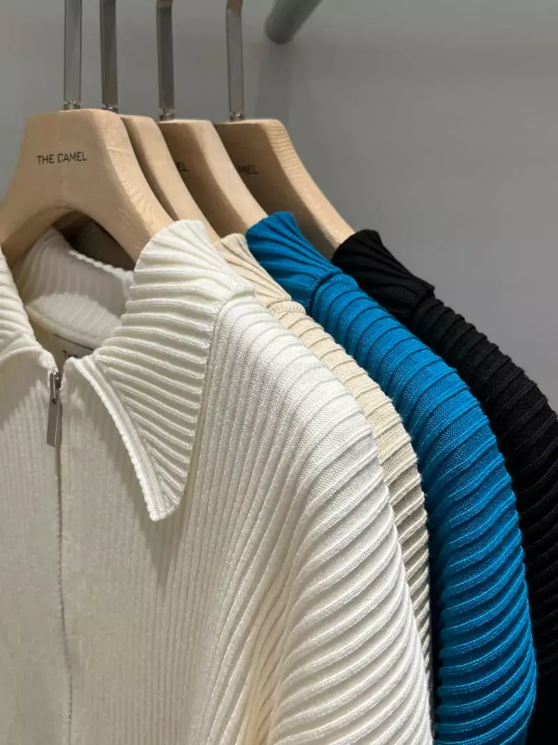Thecamel - Korean Women Fashion - #thelittlethings - Knit Zip-up Cardigan
