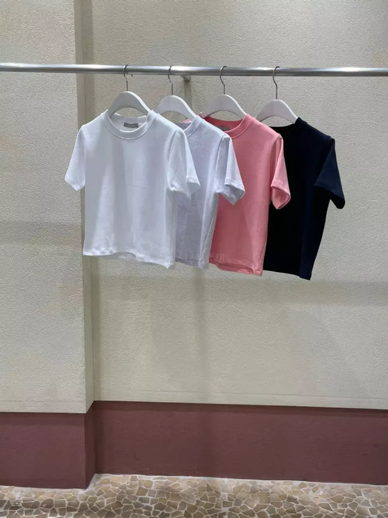 Thecamel - Korean Women Fashion - #vintageinspired - Mini Tee - 4