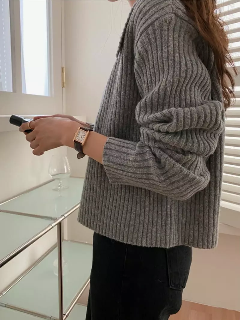 Tizzi - Korean Women Fashion - #momslook - Eiffel Cardigan - 2