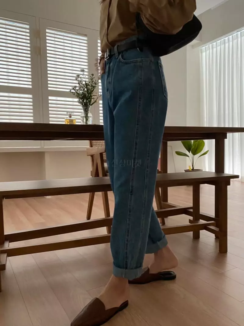 Tizzi - Korean Women Fashion - #momslook - Side Jeans - 3