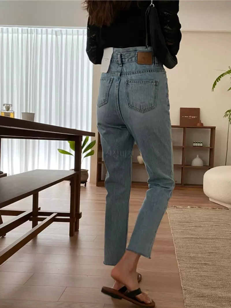 Tizzi - Korean Women Fashion - #pursuepretty - Double Ob Jeans - 3
